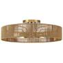 1_Savoy House Ashe 24" Wide Warm Brass and Rope 5-Light Ceiling Light