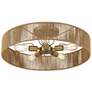Thumbnail4 of Savoy House Ashe 24" Wide Warm Brass and Rope 5-Light Ceiling Light more views