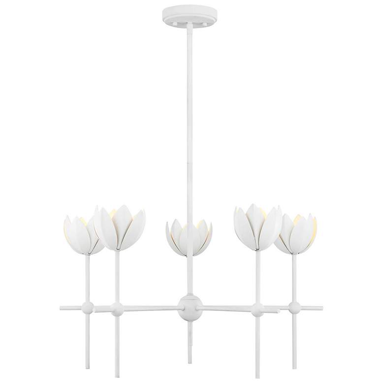 Image 1 Savoy House Ashlyn 26" Wide Bisque White 5-Light Chandelier