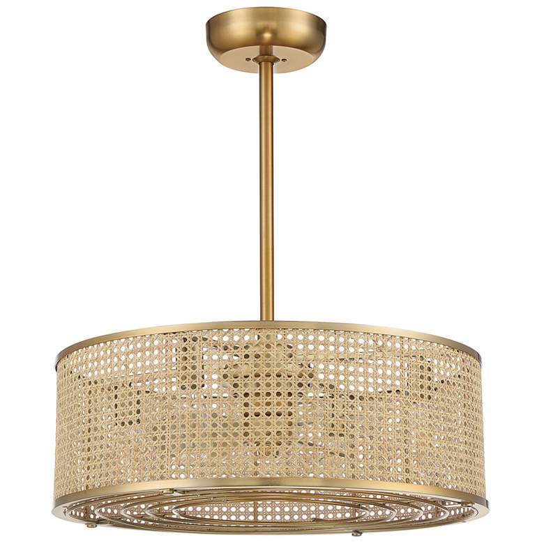 Image 7 Savoy House Astoria Warm Brass 4-Light LED Ceiling Fan more views