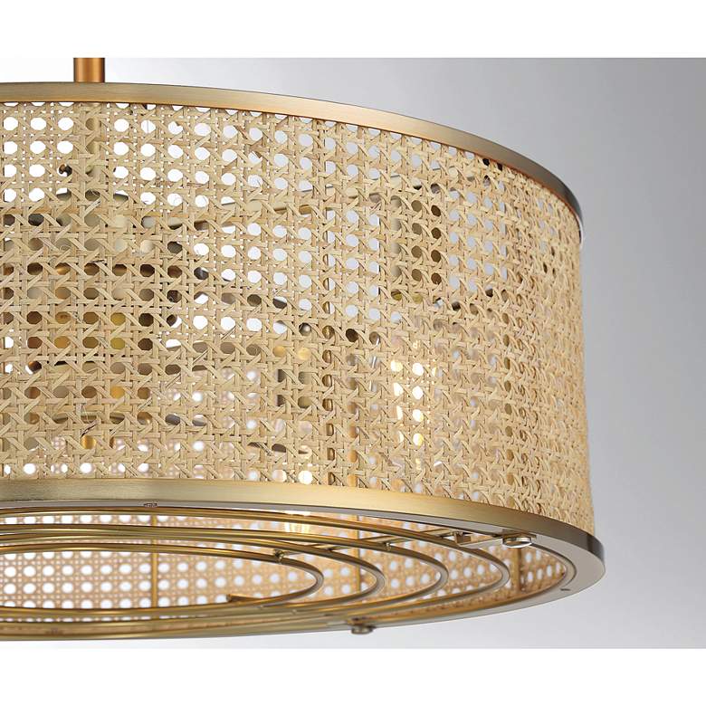 Image 4 Savoy House Astoria Warm Brass 4-Light LED Fan D'lier more views