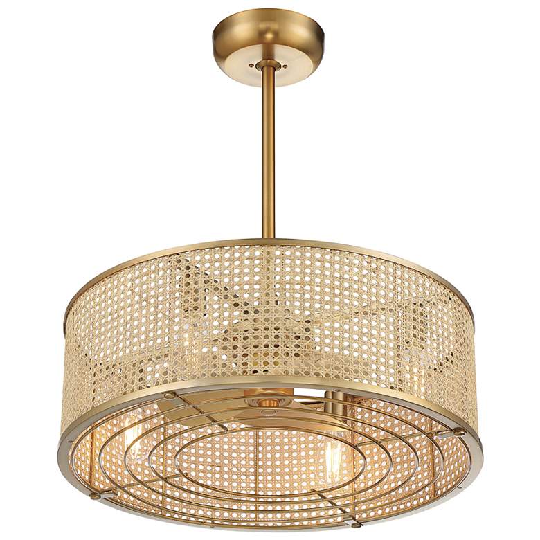 Image 5 Savoy House Astoria Warm Brass 4-Light LED Fan D'lier more views
