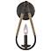 Savoy House Avan 13" High Rusty Nail with Rope Wall Sconce