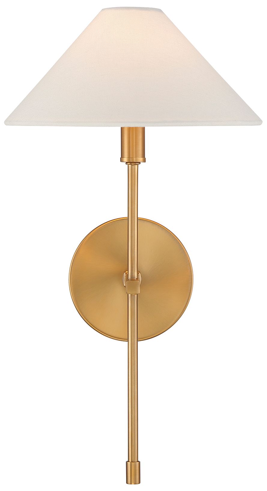 Image 3 Savoy House Avon 17 1/2" High Warm Brass Wall Sconce more views