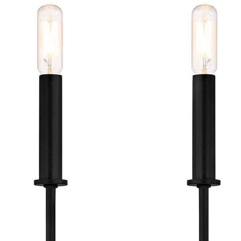 Image 2 Savoy House Avondale 12"H Matte Black 2-Light Wall Sconce more views