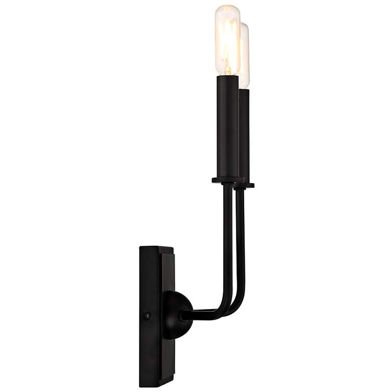 Image 6 Savoy House Avondale 12"H Matte Black 2-Light Wall Sconce more views