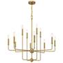 Thumbnail3 of Savoy House Avondale 34" Wide Warm Brass 12-Light Chandelier more views