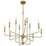 Thumbnail4 of Savoy House Avondale 34" Wide Warm Brass 12-Light Chandelier more views
