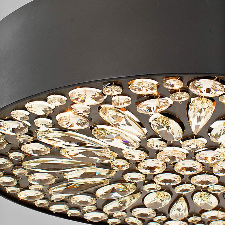 Image 2 Savoy House Azores 28" Wide Black Cashmere Pendant Light more views