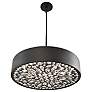 3_Savoy House Azores 28" Wide Black Cashmere Pendant Light more views