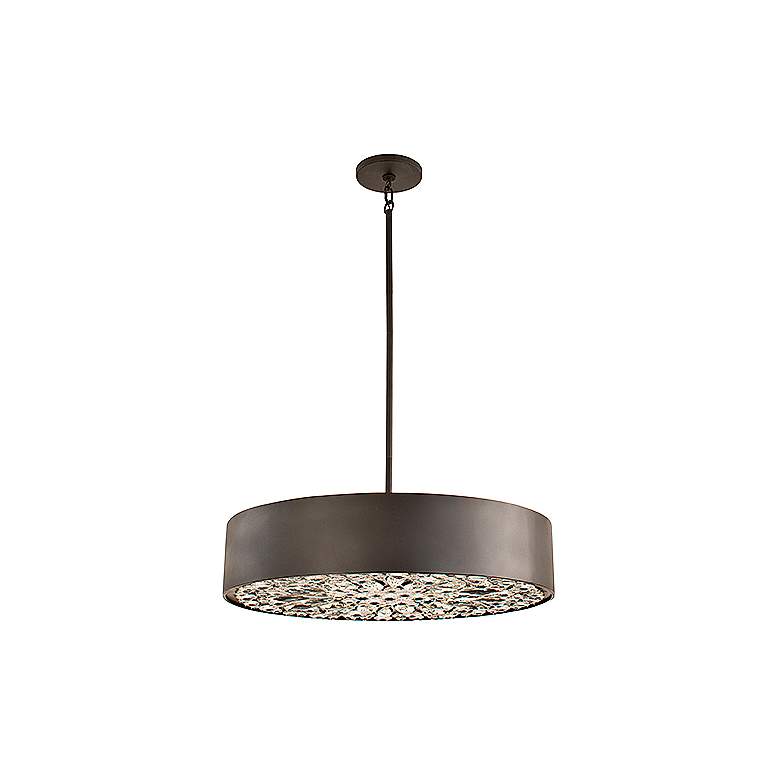 Image 4 Savoy House Azores 28" Wide Black Cashmere Pendant Light more views