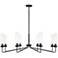 Savoy House Baker 44" Wide Matte Black 8-Light Chandelier