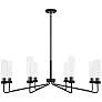 3_Savoy House Baker 44" Wide Matte Black 8-Light Chandelier more views