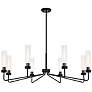 4_Savoy House Baker 44" Wide Matte Black 8-Light Chandelier more views