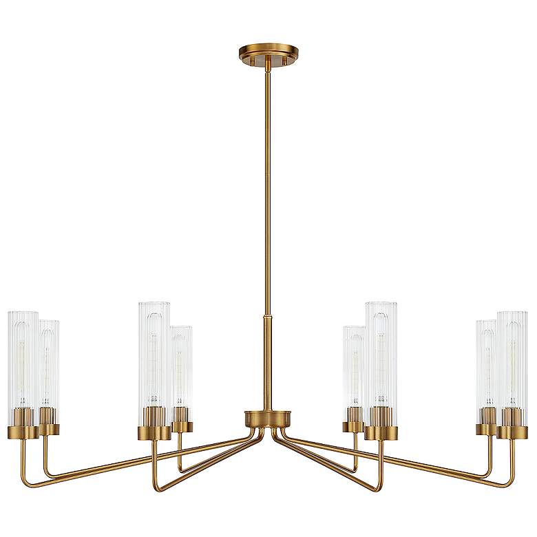 Image 4 Savoy House Baker 44" Wide Warm Brass 8-Light Chandelier more views
