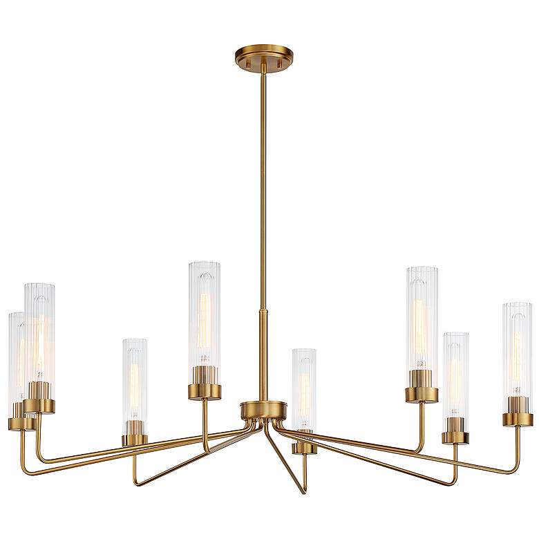 Image 5 Savoy House Baker 44" Wide Warm Brass 8-Light Chandelier more views