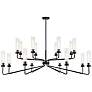 1_Savoy House Baker 61" Wide Matte Black 16-Light Chandelier