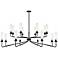 Savoy House Baker 61" Wide Matte Black 16-Light Chandelier