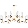 2_Savoy House Baker 61" Wide Warm Brass 16-Light Chandelier more views