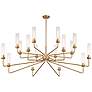 4_Savoy House Baker 61" Wide Warm Brass 16-Light Chandelier more views