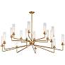 5_Savoy House Baker 61" Wide Warm Brass 16-Light Chandelier more views