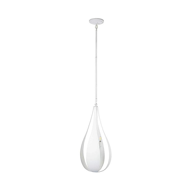Image 2 Savoy House Bali 12" Wide White Cashmere 5-Light Pendant more views