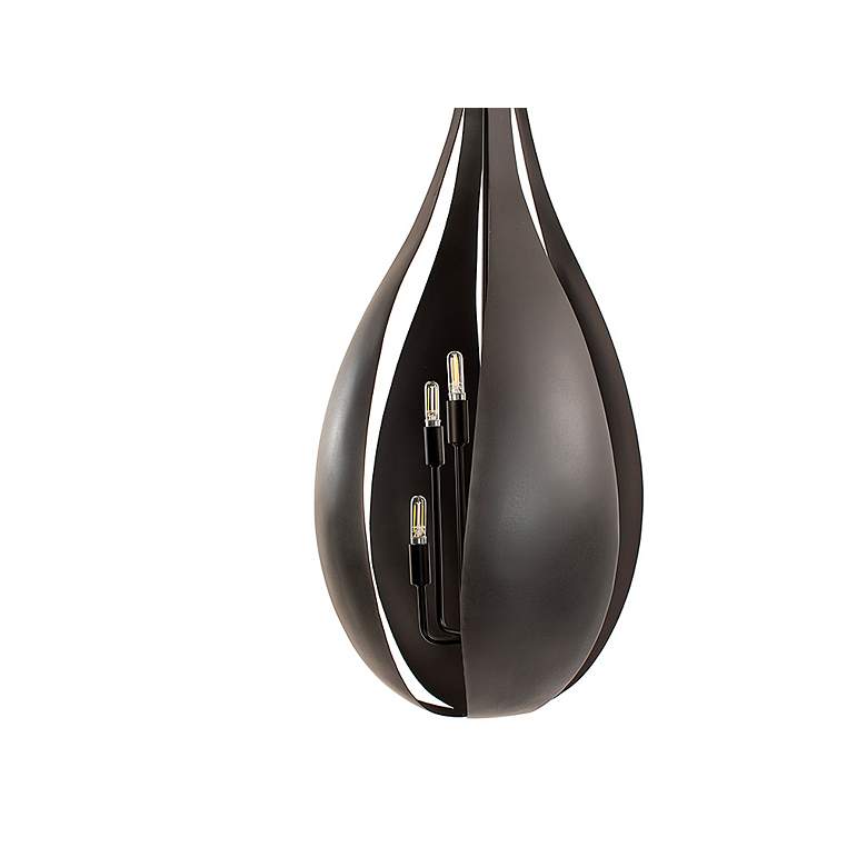 Image 3 Savoy House Bali 16" Wide Black Cashmere 6-Light Pendant more views