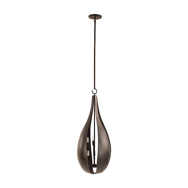Image 4 Savoy House Bali 16" Wide Black Cashmere 6-Light Pendant more views