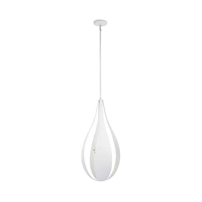 Image 1 Savoy House Bali 16" Wide White Cashmere 6-Light Pendant