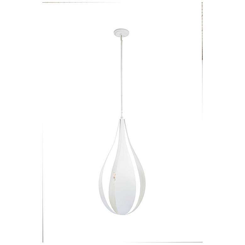 Image 3 Savoy House Bali 16" Wide White Cashmere 6-Light Pendant more views