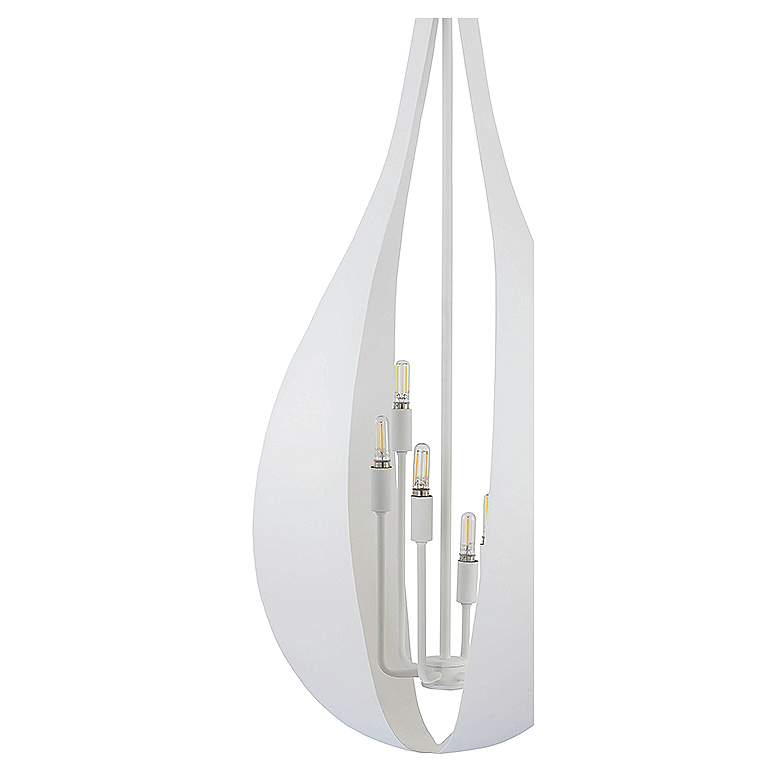 Image 4 Savoy House Bali 16" Wide White Cashmere 6-Light Pendant more views