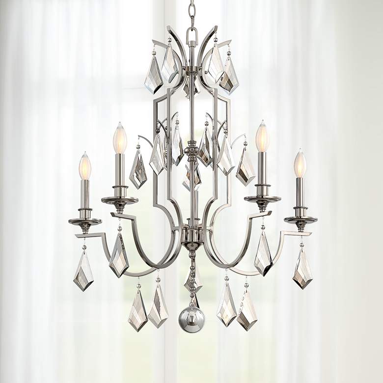 Image 1 Savoy House Ballard 27 inch Wide Polished Nickel Chandelier