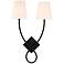 Savoy House Barclay 23" High Matte Black 2-Light Wall Sconce