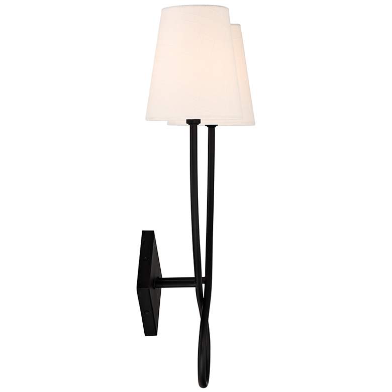 Image 4 Savoy House Barclay 23" High Matte Black 2-Light Wall Sconce more views