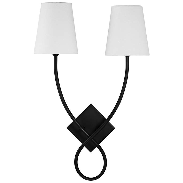 Image 6 Savoy House Barclay 23" High Matte Black 2-Light Wall Sconce more views