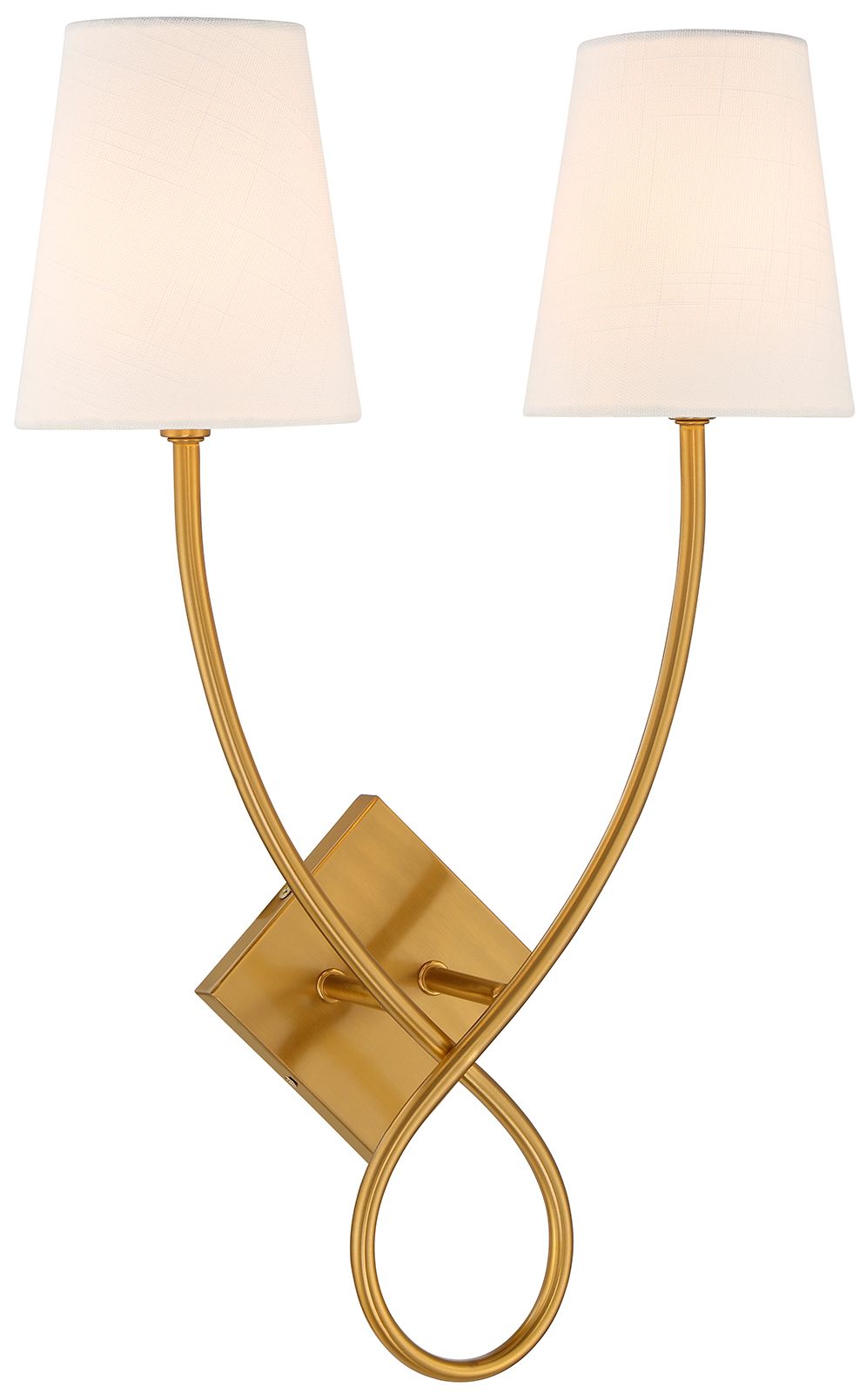Image 3 Savoy House Barclay 23" High Warm Brass 2-Light Wall Sconce more views