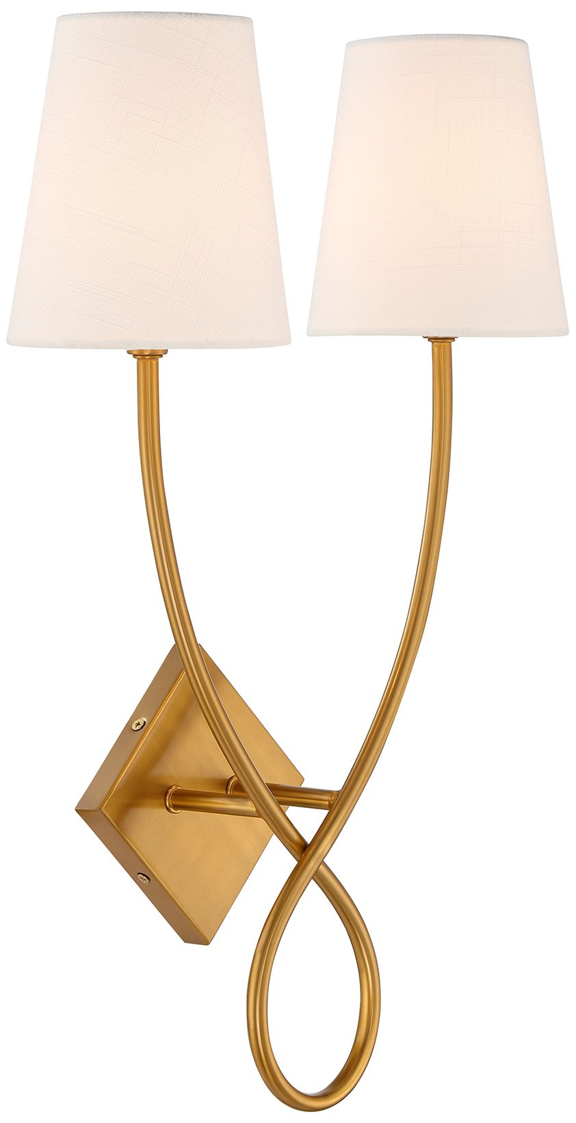 Image 4 Savoy House Barclay 23" High Warm Brass 2-Light Wall Sconce more views