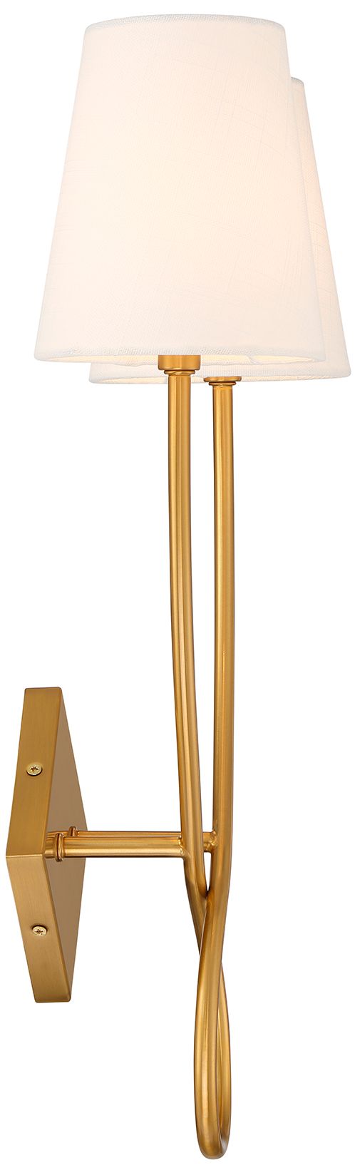 Image 5 Savoy House Barclay 23" High Warm Brass 2-Light Wall Sconce more views