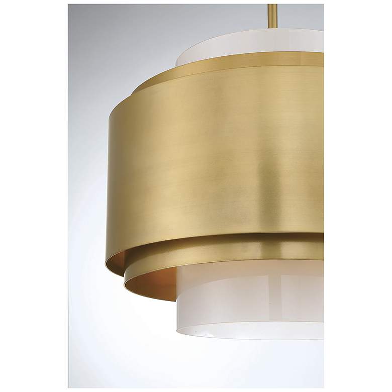 Image 6 Savoy House Beacon 20" Wide Burnished Brass 4-Light Pendant more views