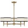 1_Savoy House Bellevue 30"W Natural Brass 5-Light Chandelier