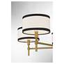 3_Savoy House Bellevue 30"W Natural Brass 5-Light Chandelier more views