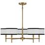 4_Savoy House Bellevue 30"W Natural Brass 5-Light Chandelier more views