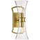 Savoy House Bennington 15" High Warm Brass 2-Light Wall Sconce
