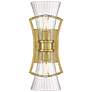 3_Savoy House Bennington 15" High Warm Brass 2-Light Wall Sconce more views