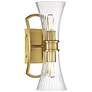 4_Savoy House Bennington 15" High Warm Brass 2-Light Wall Sconce more views