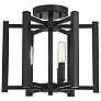 3_Savoy House Benson 13"W Matte Black 3-Light Ceiling Light more views