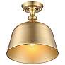 Thumbnail2 of Savoy House Berg 11 3/4" Wide Warm Brass Ceiling Light more views