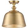 Thumbnail4 of Savoy House Berg 11 3/4" Wide Warm Brass Ceiling Light more views