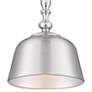2_Savoy House Berg 12" Wide Satin Nickel Bell Mini Pendant more views