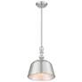 3_Savoy House Berg 12" Wide Satin Nickel Bell Mini Pendant more views